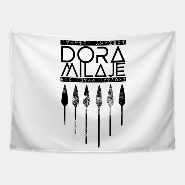 Dora Milaje Crest Tapestry by ChrisPierreArt