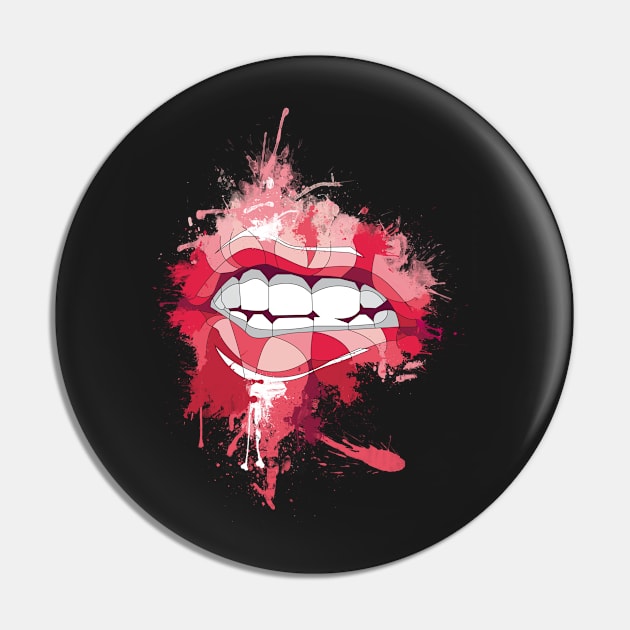 lips Pin by AMDesigns