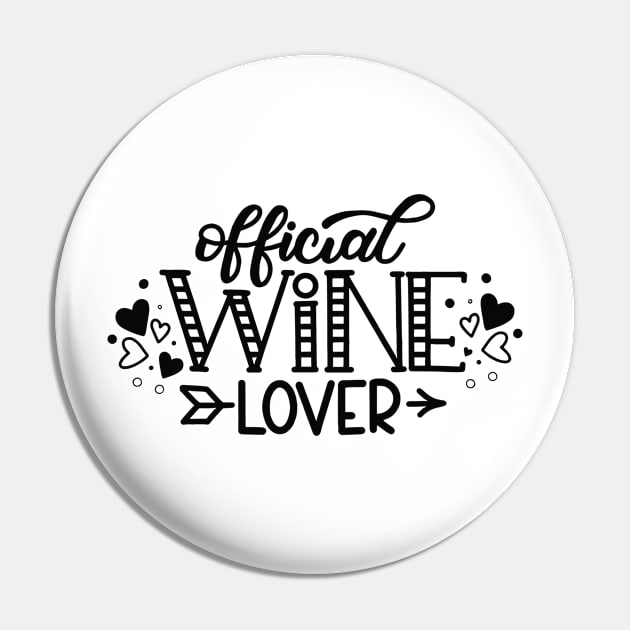 Official Wine Lover Pin by CANVAZSHOP