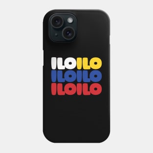 Iloilo Philippines Flag Typography Phone Case