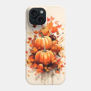 Autumn Falling Leaves Pumpkin Spice Harvest Happy Fall Phone Case