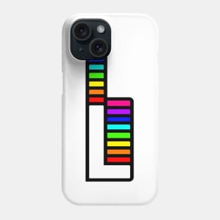 Rainbow Letter, L Phone Case