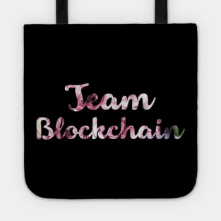 Team Blockchain - Floral Bitcoin Ethereum Crypto Shirt Tote