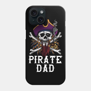 Pirate Dad Skull Crossbones Phone Case