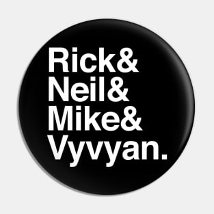 The Young Ones Names List Fanart Design Pin