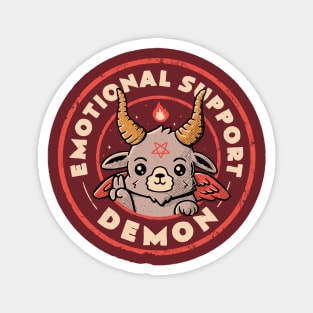 Emotional Support Demon - Funny Evil Baphomet Gift Magnet