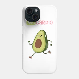 Avocardio funny fitness design Phone Case