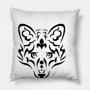 Fox in tribal style Pillow