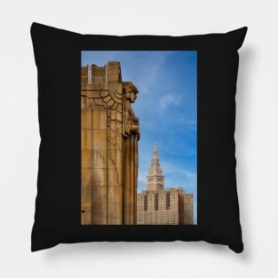 Guardian Of Traffic and Tower City Pillow