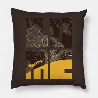 Lome, Togo City Map Typography - Pastel Pillow