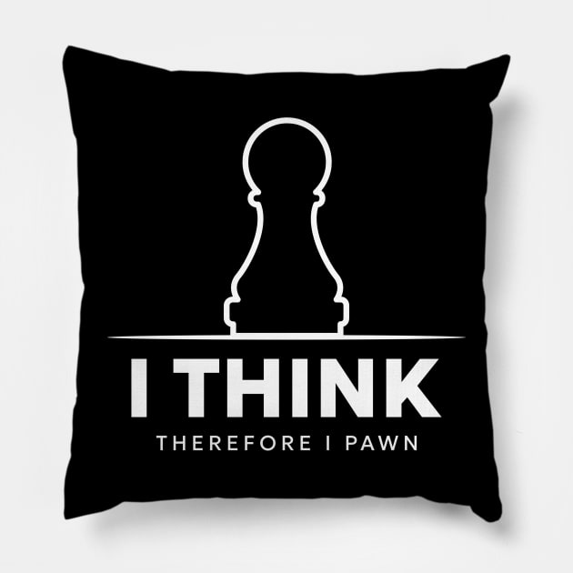 I Think - Chess Pillow by Delicious Art