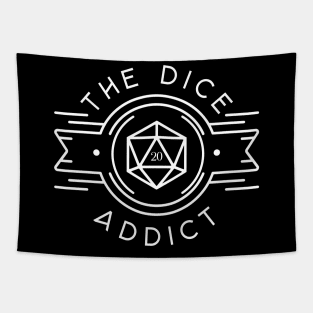 The Dice Addict - Polyhedral Dice Set Collector Tabletop RPG Addict Tapestry