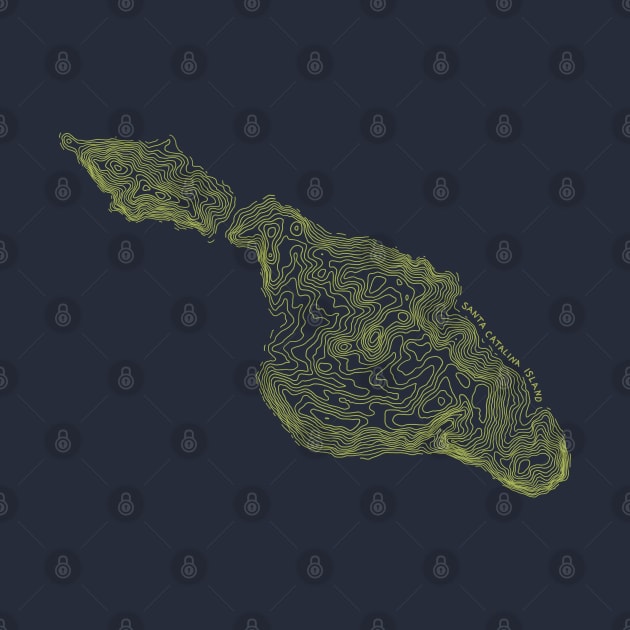 Santa Catalina Island (green) by simplistictees