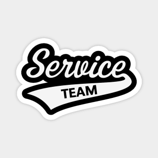 Service Team (Workwear / White) Magnet