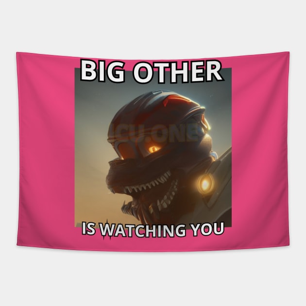 Big Other Is Watching You ICU.ONE Tapestry by Elvira Khan