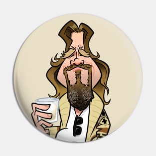 The Dude Abides Pin