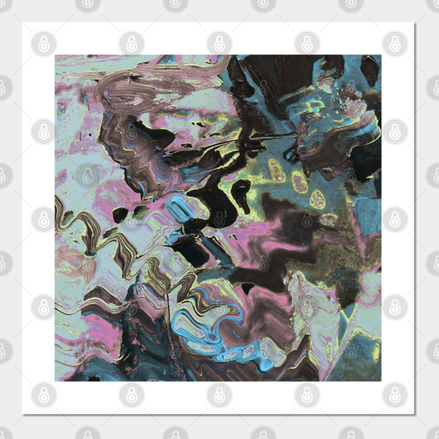 Trippy Paint Glitch Marble Painting Posters And Art Prints Teepublic