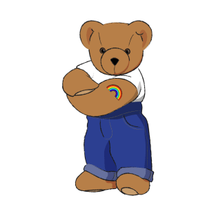 Pride Bear Simple T-Shirt