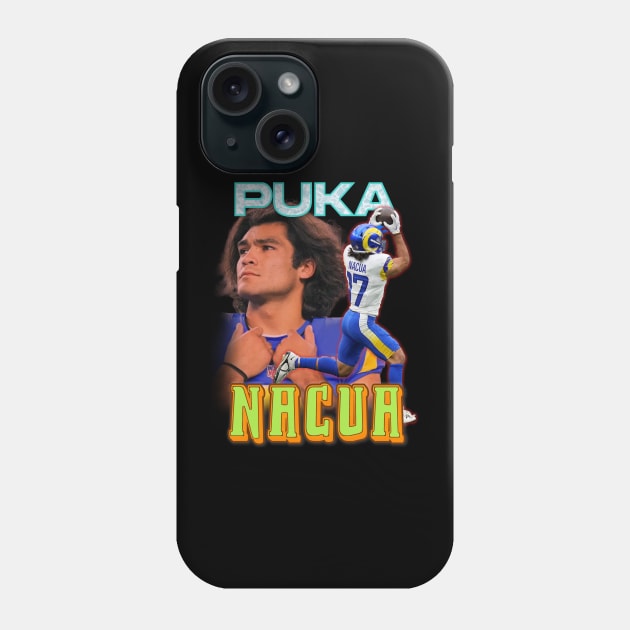 Puka Nacua Rams Bootleg Phone Case by dsuss