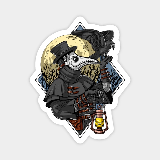 Plague Doctor Magnet by underheaven