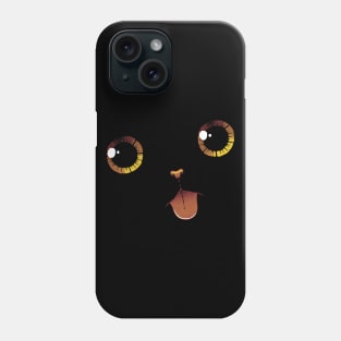 Cute Black Cat Minimalist Tongue by Tobe Fonseca Phone Case