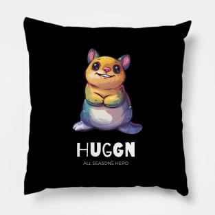 Funny outfit for cuddlers, quokka, gift "HUGGN" Pillow