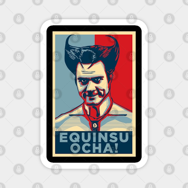 White Devil (Equinsu Ocha) Magnet by dnacreativedesign