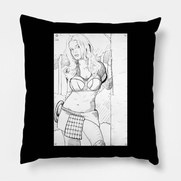 Jessica Simpson Warrior Princess Pillow by Skillful Ferret