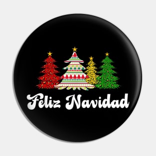 Family Matching Feliz Navidad Spanish - Mexican Christmas Pin