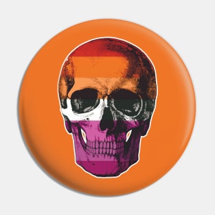 Lesbian Skull Pin