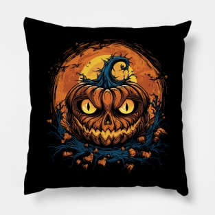 Halloween Pumpkin, Spooky Pumpkin Face Pillow