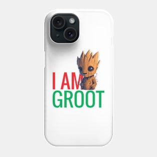 Groot t-shirt design Phone Case