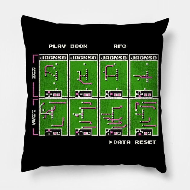 Bo Jackson Running Plays Pillow by darklordpug