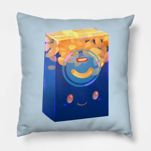 Cute Boxed Macaroni and Cheese Pillow by Claire Lin