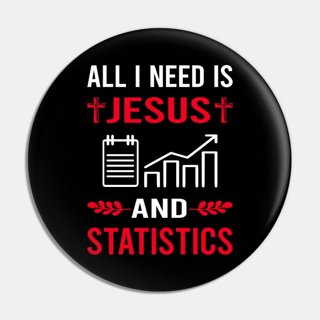 I Need Jesus And Statistics Pin by Good Day