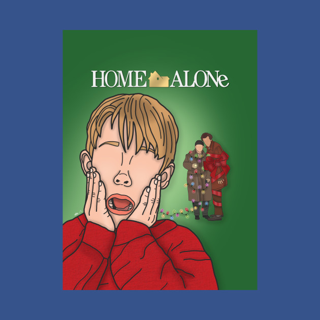 Disover Home Alone Christmas Movie (1990) | Macauley Culkin | Joe Pesci | John Hughes - Christmas - T-Shirt