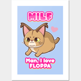 MILF - Man I Love Floppa - Big Floppa Funny Meme Design - Milf Man I Love  Floppa - Tapestry