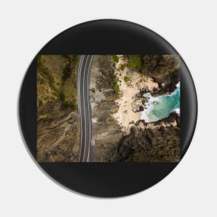 Curvy Seascape Road Pin