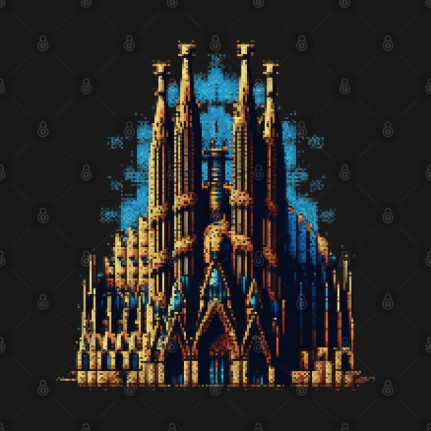 La Sagrada Familia Pixel Art by Pixel-Eye