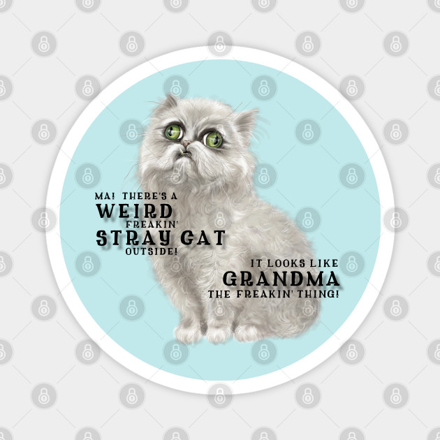 Weird Cat Cat Magnet Teepublic