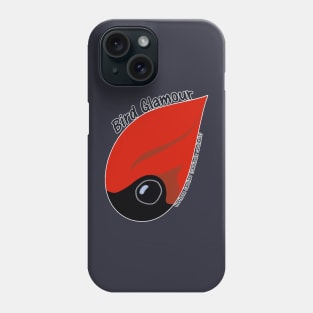 Northern Cardinal (Large Text) Phone Case