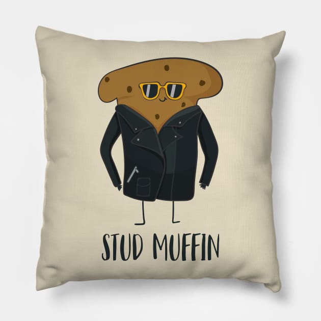 Stud Muffin Pillow by Dreamy Panda Designs