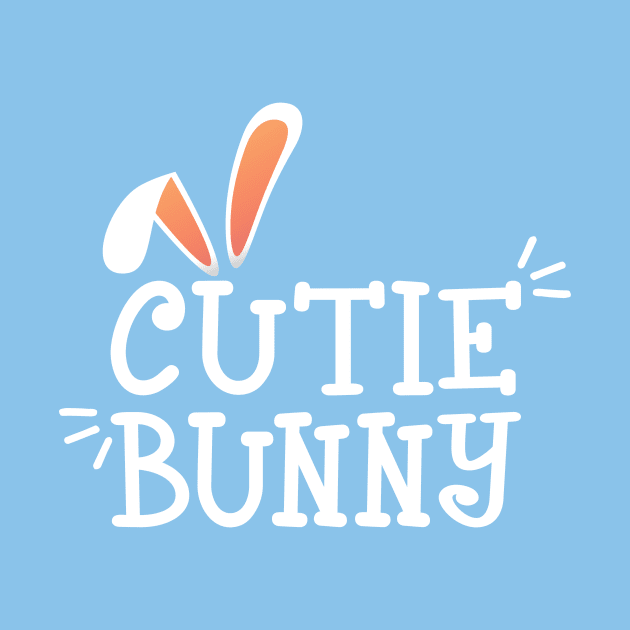 Simple Cutie Bunny Easter Typography by Jasmine Anderson