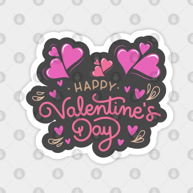 happy Valentine's Day Magnet by Good Luck to you
