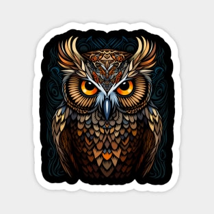 Tribal night owl Magnet