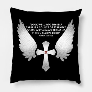 Stoic Quote by Marcus Aurelius Pillow