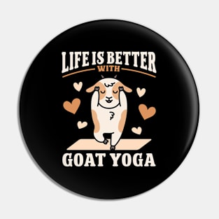 Goat Yoga Pin