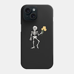 Skeleton flowers Phone Case