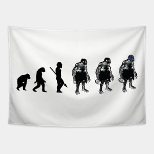 Rugby Caveman Evolved Rugby Fan Gift Tapestry