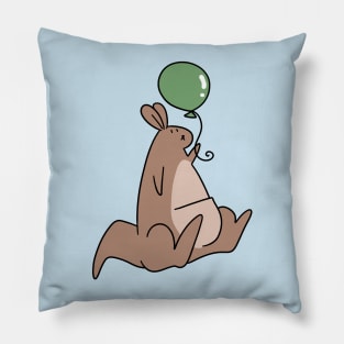 Green Balloon Kangaroo Pillow